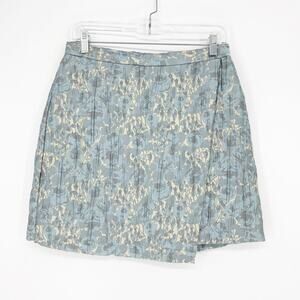 H&M Faux Wrap Floral Mini Skirt Size 10